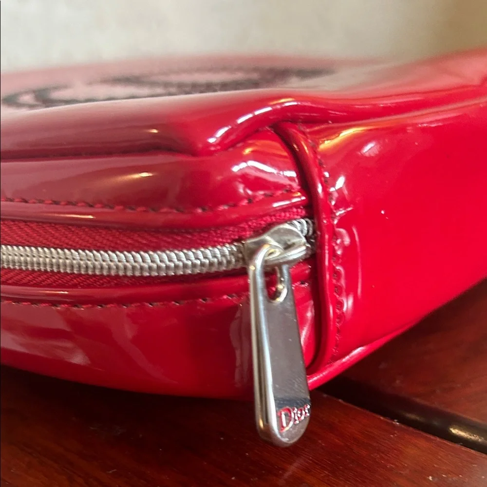 Christian Dior Red Designer Women's Cosmetic Bag